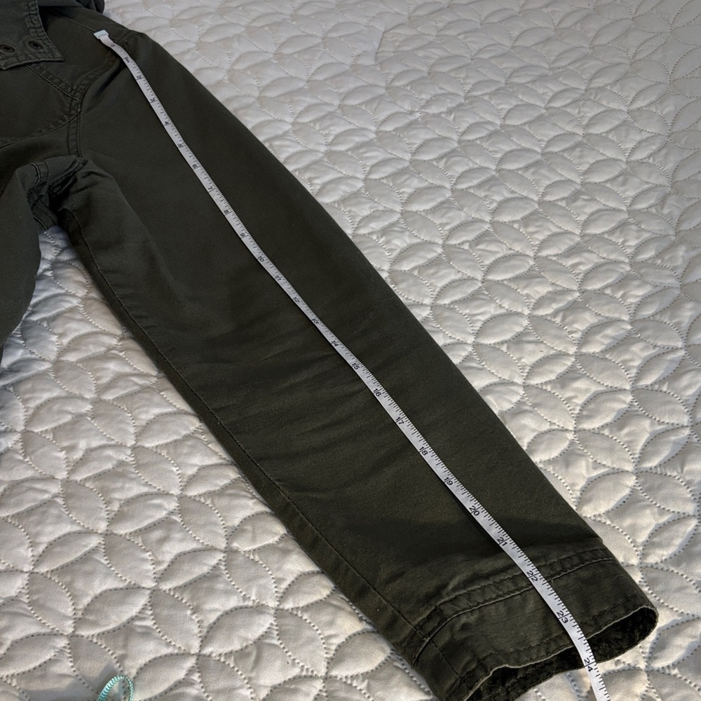 Urban Retro Army Green 100% Cotton Utility Jacket Lots of Pockets Size Large EUC - Picture 8 of 10